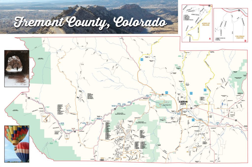 Back view of Canon City map